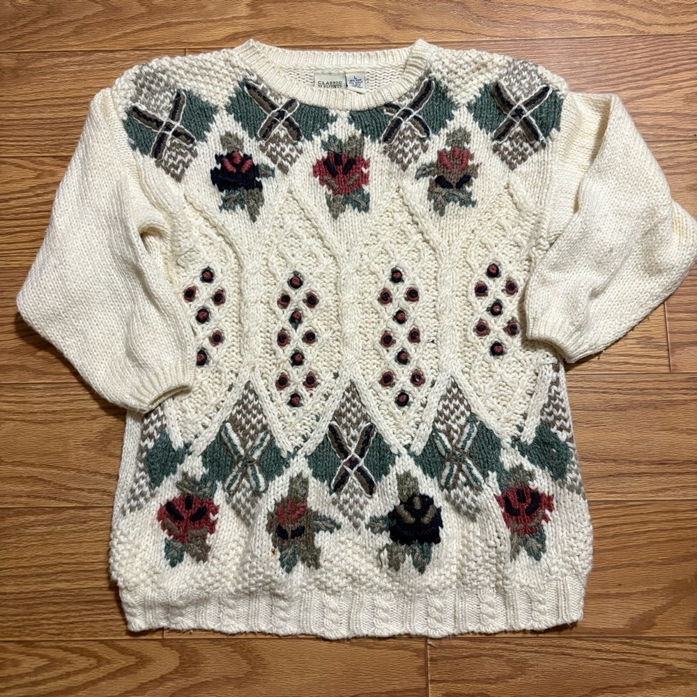 Vintage Knit Sweater Large